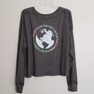 Fifth Sun NEW Thermal Save Our Planet Graphic Tee
